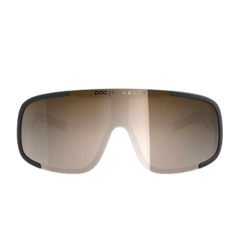 POC Aspire Cycling Glasses in Uranium Black with Clarity Trail and Partly Sunny Silver Lens-3