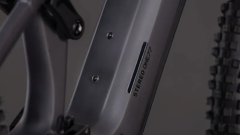 Cube Stereo Hybrid ONE77 HPC Race 800Wh Full Suspension Electric Mountain Bike in Irongrey and Black-3