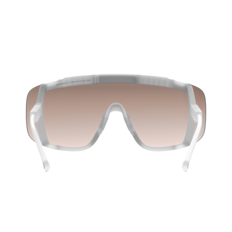 POC Devour Cycling Sunglasses in Transparant Clarity Trail and Partly Sunny Silver-3