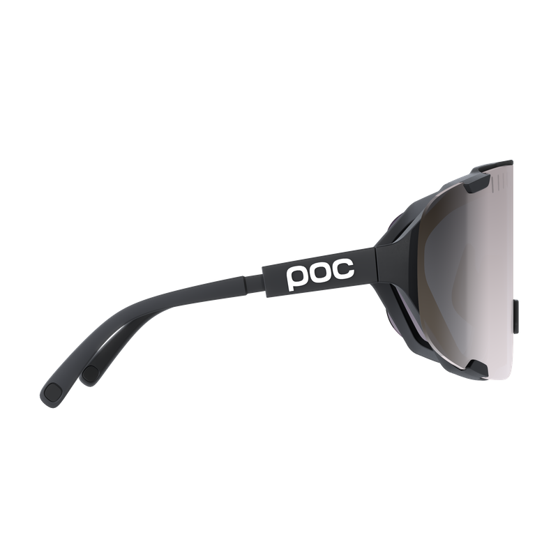 POC Devour Cycling Sunglasses in Uranium Black Clarity Road and Sunny Silver-1