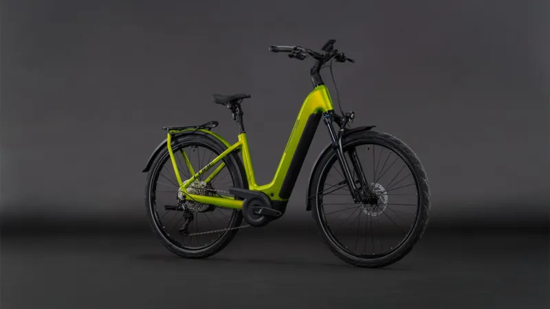 Cube Kathmandu Hybrid Pro EE 800Wh Electric Hybrid Bike in Lizard and Black-7