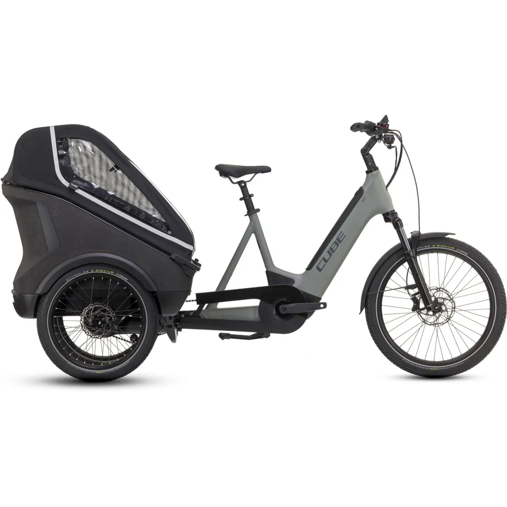 Team Cycles Cube Trike Hybrid Family 750Wh Electric Cargo Bike in Swampgrey and Black | Interest FREE Finance & Online Refund Policy.