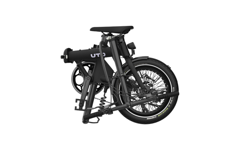 UTO Morning OG16 230Wh Electric Folding Bike in Onyx Black-1