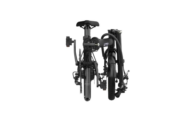UTO Morning OG16 230Wh Electric Folding Bike in Onyx Black-2