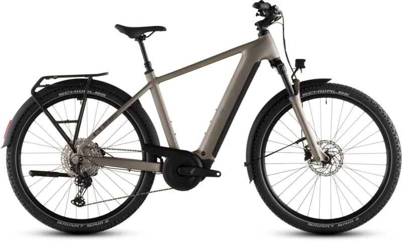 Cube Nuride Hybrid Pro 600Wh Electric Hybrid Bike in Flashstone and Chrome