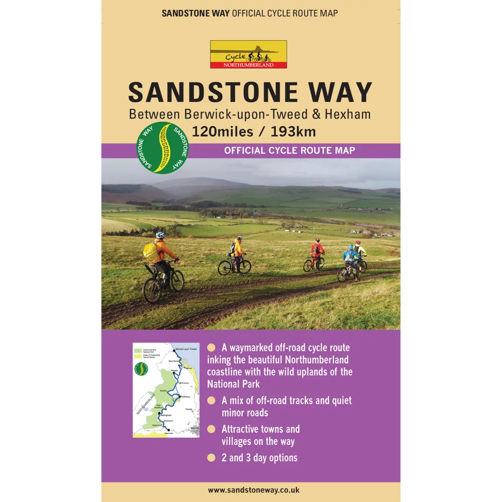 Northern Heritage Unisex Brown Sandstone Way - Northumberland Cycle Route Map