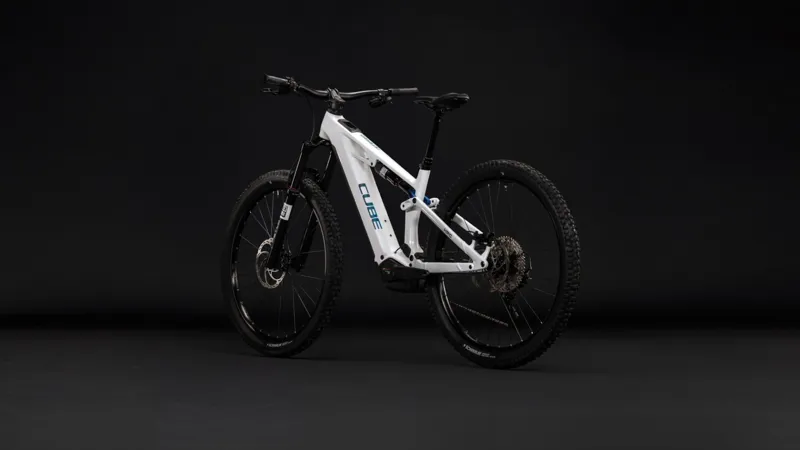 Cube Stereo Hybrid ONE44 HPC Pro 800Wh Electric Full Suspension Mountain Bike in Metallicwhite and Blue-6