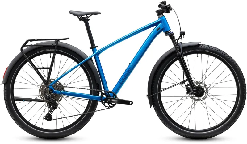 Cube Aim Pro FE Hardtail Mountain Bike in Topasblue and Blue