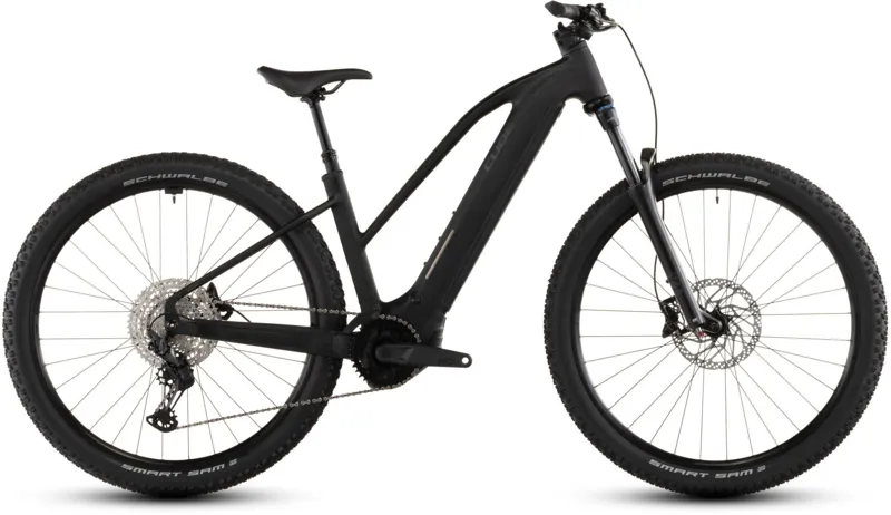 Cube Reaction Hybrid Pro T 800Wh Electric Mountain Bike in Blackline