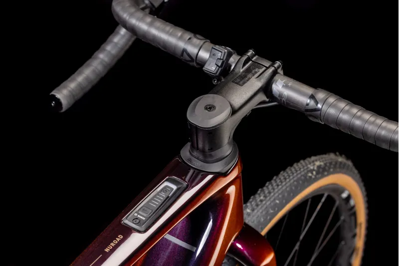 Cube Nuroad Hybrid C:62 SLT 400Wh Electric Gravel Bike in Solareclipse and Bronze-1