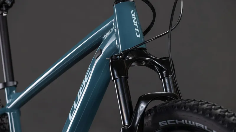 Cube Attention SLX Mountain Bike in Storm and Blue-4