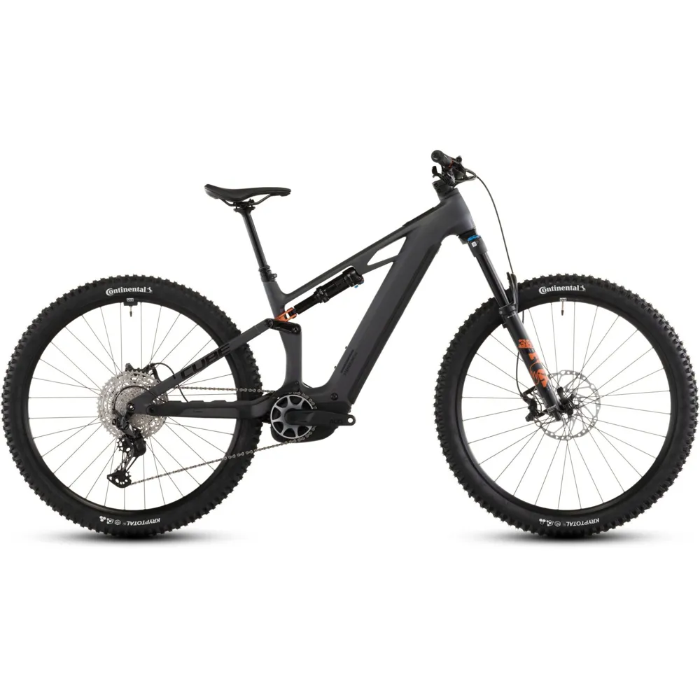 Team Cycles Cube Stereo Hybrid ONE44 HPC SLX 800Wh Full Suspension Mountain Bike in Slabgrey and Orange | Interest FREE Finance & Online Refund Policy.