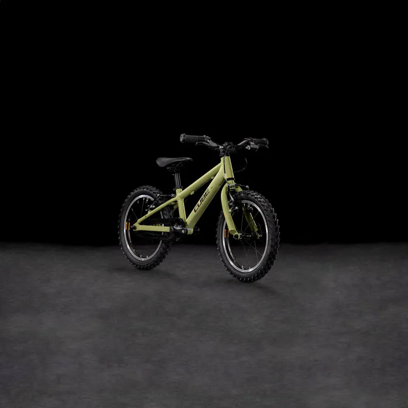 Cube Acid 160 16 Inch Kids Bike in Lightolive and Orange-6