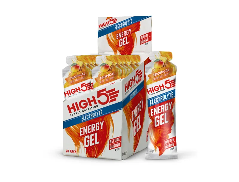 High5 Electrolyte Energy Gel in Tropical - FULL BOX