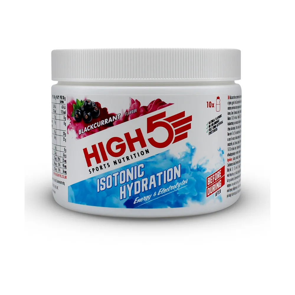 Team Cycles High5 Isotonic Hydration Drink in Blackcurrant - 300g | Interest FREE Finance & Online Refund Policy.