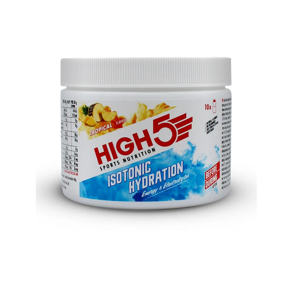 Team Cycles High5 Isotonic Hydration Drink in Tropical - 300g | Interest FREE Finance & Online Refund Policy.