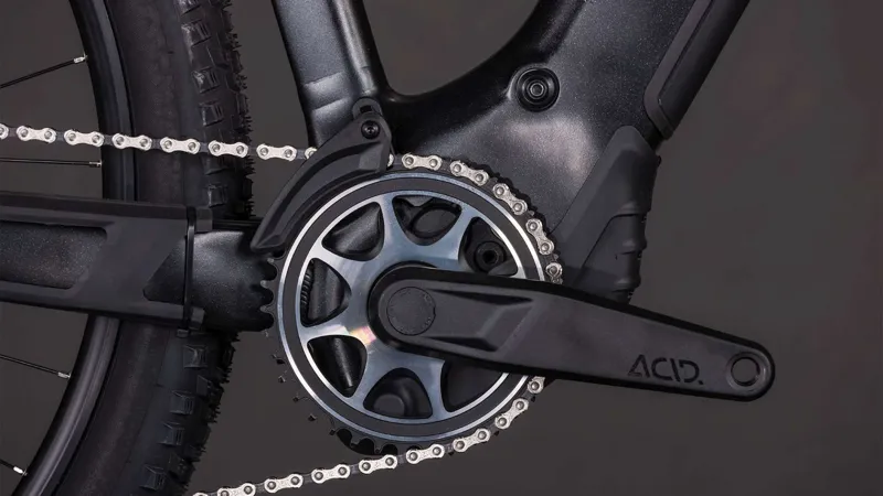 Cube Reaction Hybrid SLX 800Wh Electric Mountain Bike in Silverdust and Chrome-1