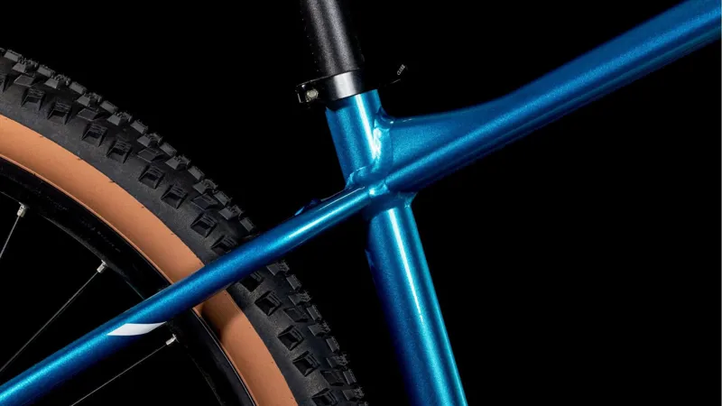 Cube Attention Pro Hardtail Mountain Bike in Metallicteal and White-1