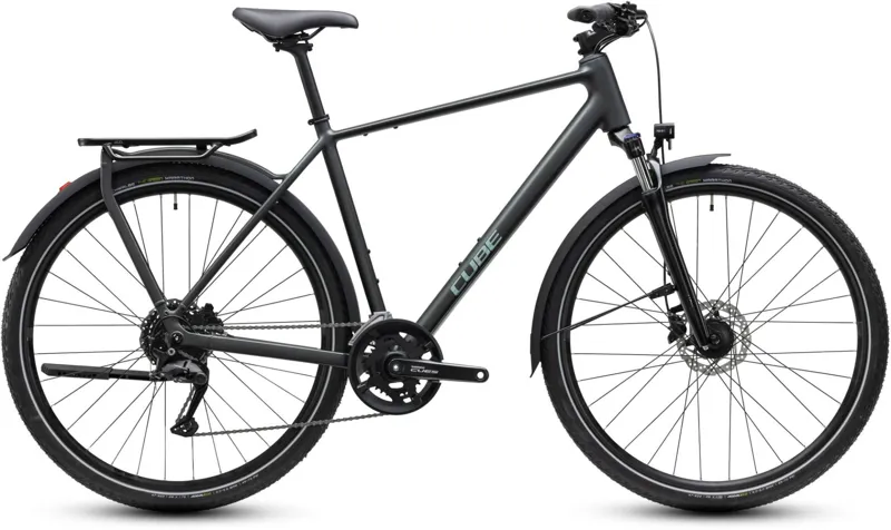 Cube Kathmandu ONE Hybrid Bike in Blackforest and Chrome
