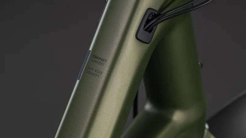 Cube Compact Hybrid Comfort 545Wh Electric Hybrid Bike in Reedgreen and Reflex-1