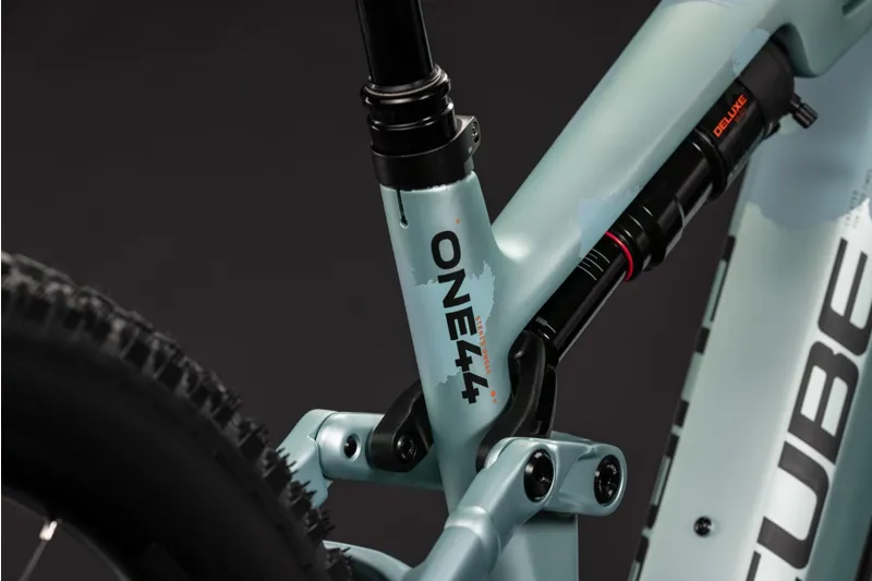 Cube Stereo Hybrid ONE44 HPC Pro 800Wh Electric Full Suspension Mountain Bike in Pearlaqua and Black-1