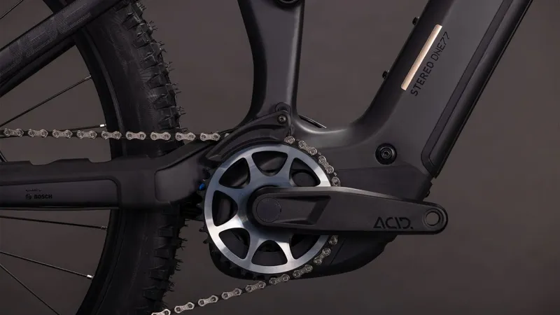 Cube Stereo Hybrid ONE77 HPC SLX 800Wh Full Suspension Mountain Bike in Blackline-1