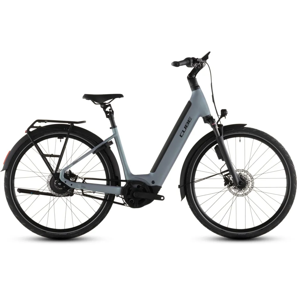 Team Cycles Cube Supreme Hybrid Deluxe SLX EE 600Wh Electric Hybrid Bike in Seagrey and Black | Interest FREE Finance & Online Refund Policy.