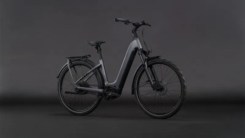 Cube Kathmandu Hybrid Comfort Pro EE 800Wh Electric Hybrid Bike in Slabgrey and Black-8