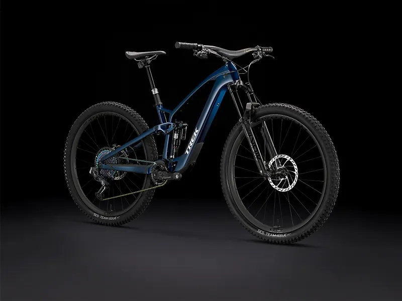 TREk Fuel EXe 9.9 XX1 AXS Full Suspension Electric Mountain Bike in Mulsanne Blue-1