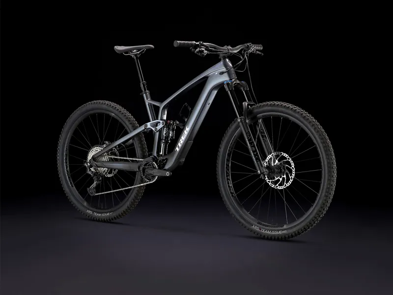 TREK Fuel EXe 9.7 SLX XT 360Wh Full Suspension Electric Mountain Bike in Galactic Grey to Black Fade-11