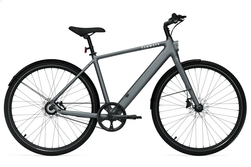Tenways CGO 600 PRO 360Wh Electric City Bike in Pebble Grey