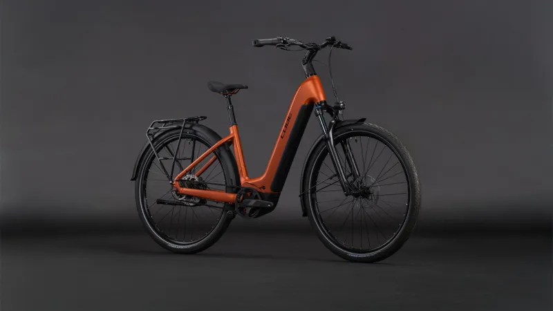 Cube Touring Hybrid Comfort SLX EE 800Wh Electric Hybrid Bike in Chilli and Chrome-6