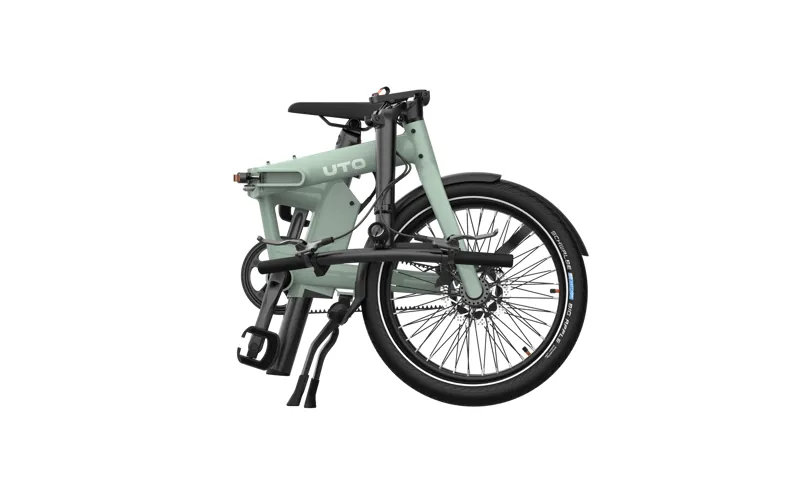 UTO Afternoon PRO20 360Wh Electric Folding Bike in Smoked Green-1