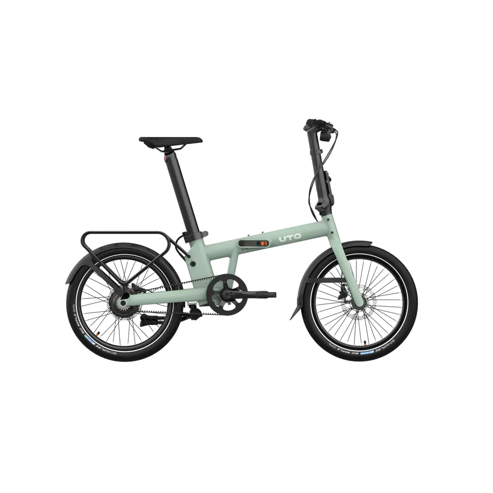 Team Cycles Uto UTO Afternoon Pro20 360Wh Folding Electric Bike in Smoked Green | Interest FREE Finance & Online Refund Policy.