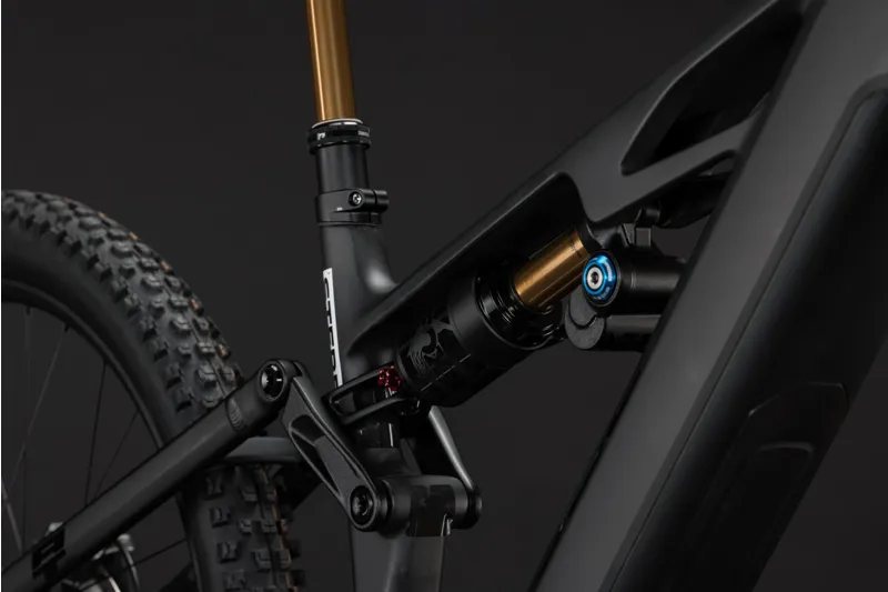 Cube Stereo Hybrid ONE77 HPC AT 800Wh Electric Full Suspension Mountain Bike in Carbon and White-2