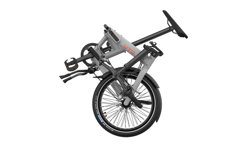 UTO Afternoon Pro20NE Folding Bike in Satin Grey-2