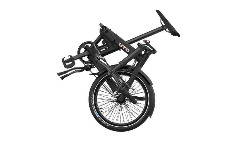 UTO Afternoon Pro20NE Folding Bike in Onyx Black-2