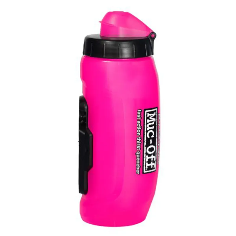 Muc-Off x Fidlock Twist Bottle and Bike Base in Pink - 590ml -2