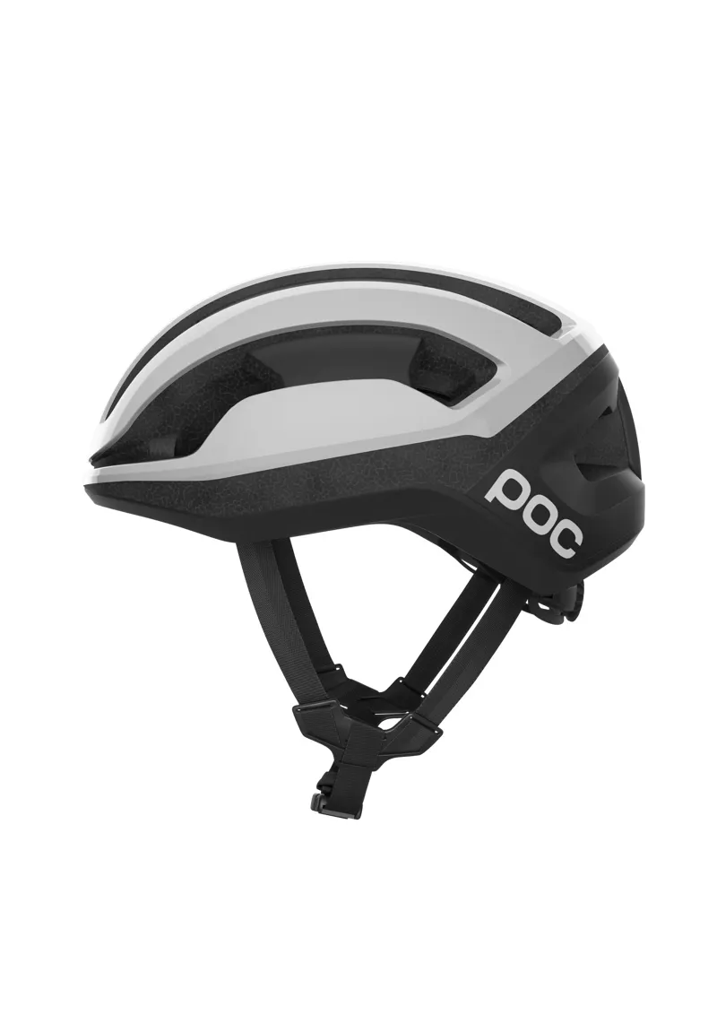 POC Omne Lite Cycling Helmet in Hydrogen White and Uranium Black Matt