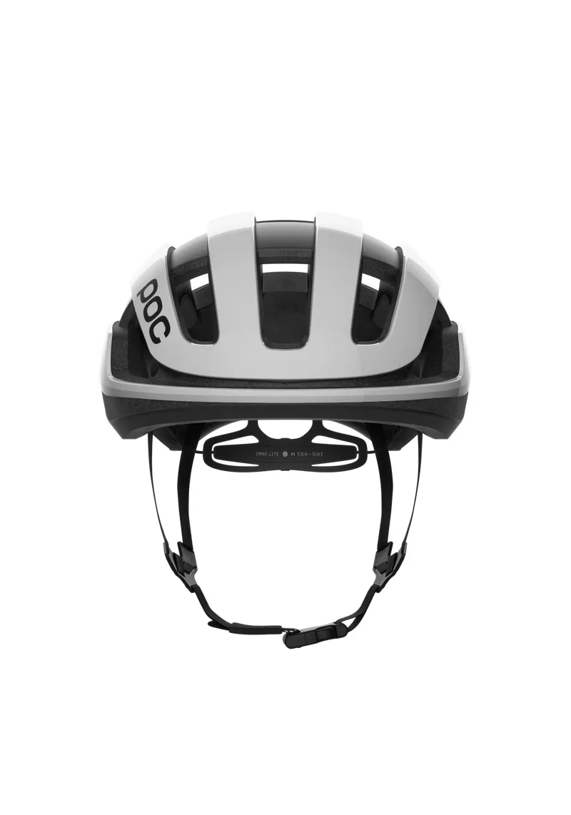 POC Omne Lite Cycling Helmet in Hydrogen White and Uranium Black Matt-1