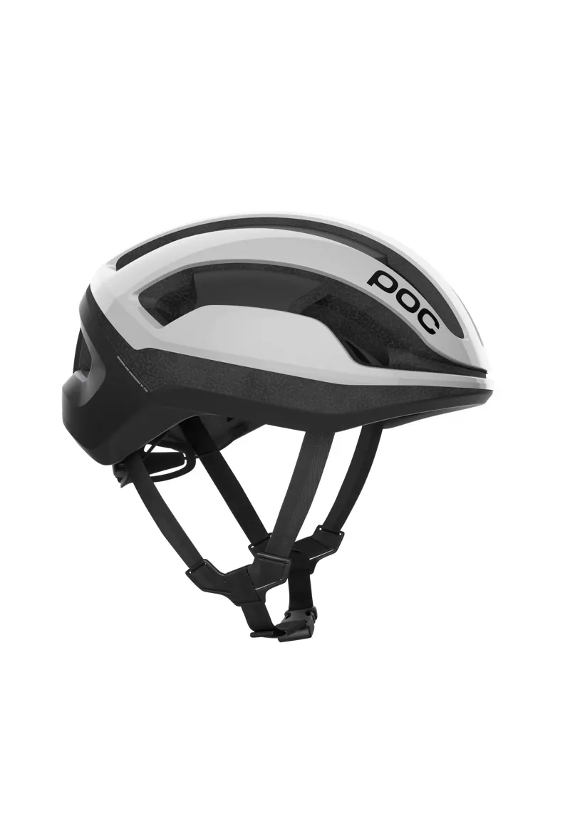 POC Omne Lite Cycling Helmet in Hydrogen White and Uranium Black Matt-2