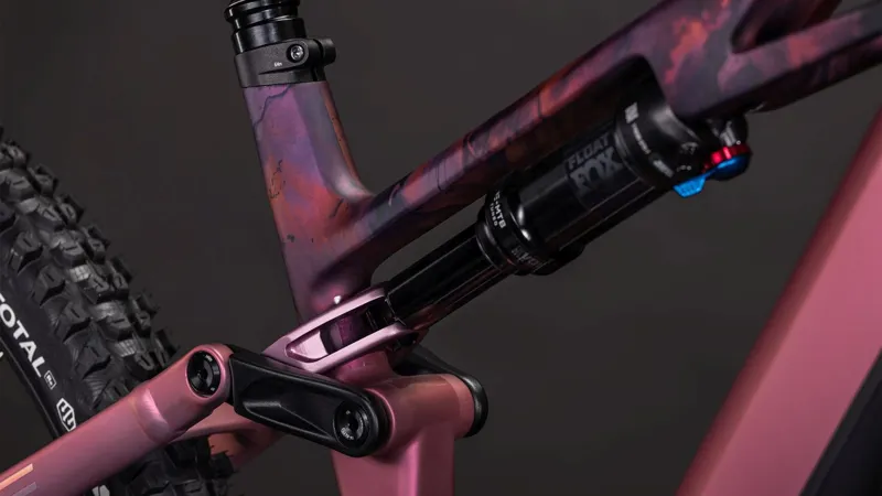 Cube Stereo Hybrid ONE44 HPC SLX 800Wh Electric Full Suspension Mountain Bike in Shiftblush and Art-6