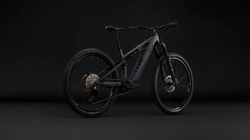 Cube Stereo Hybrid ONE44 HPC Race 800Wh Electric Full Suspension Mountain Bike in Coal and Green-8