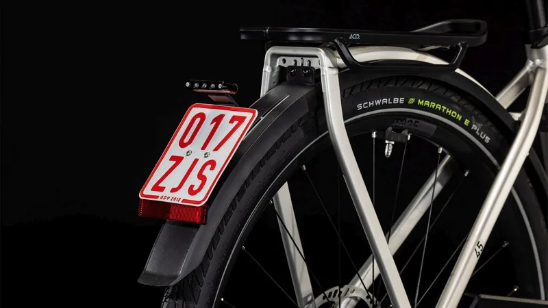 Cube Kathmandu Hybrid 45 Trapeze 750Wh Electric Hybrid Bike in Grey Reflex and Black-6