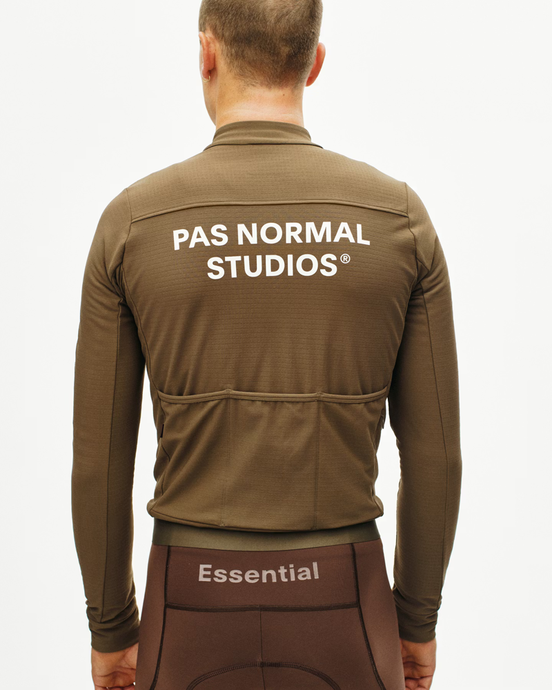 Pas Normal Studios Essential Long Sleeve Jersey in Ash Brown-5