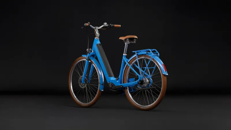 Cube Aruba Hybrid 600Wh Electric Hybrid Bike in Deepsky and Brown-8