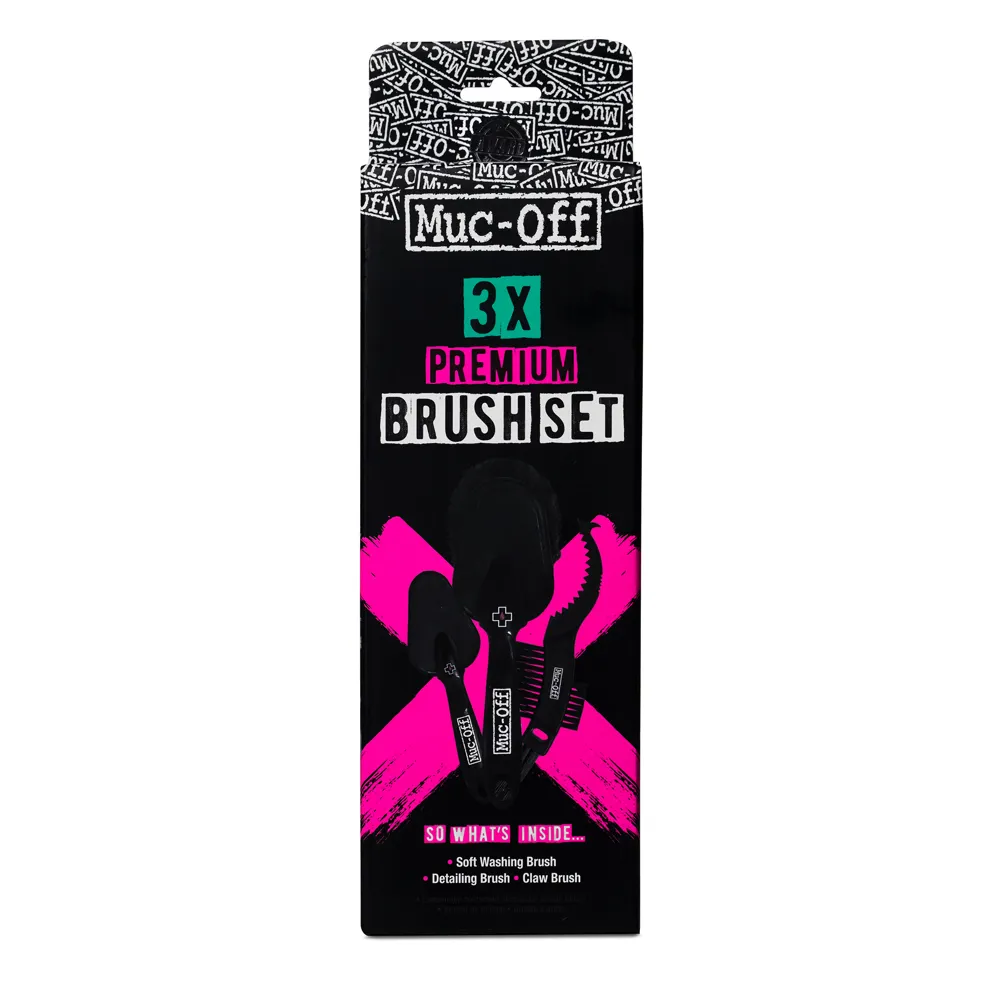 Team Cycles Muc Off Muc-Off 3x Premim Brush Set | Interest FREE Finance & Online Refund Policy.