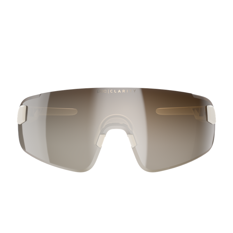 POC Elicit Toric Cycling Sunglasses in Okenite Off-White Clarity Trail and Partly Sunny Silver-3