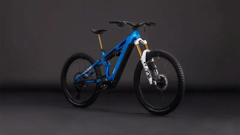 Cube Stereo Hybrid ONE77 HPC AT 800Wh Electric Full Suspension Mountain Bike in Actionteam-6