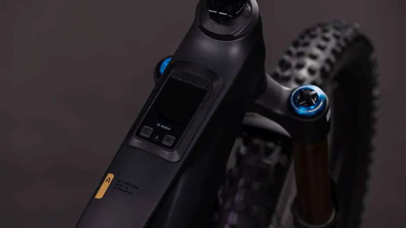 Cube AMS Hybrid ONE77 C:62 AT 600Wh Electric Full Suspension Mountain Bike in Carbon and Gold-4